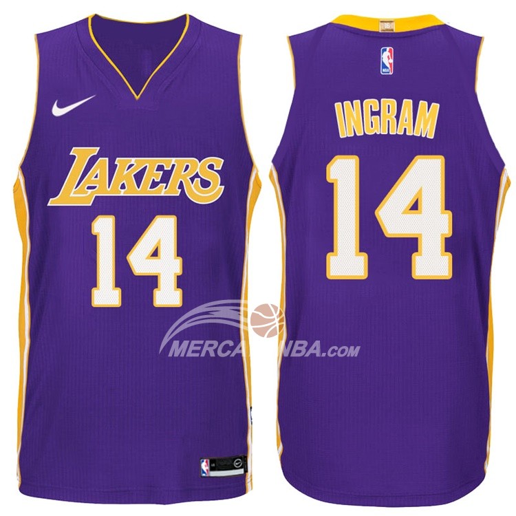 Maglia NBA Autentico Lakers Ingram 2017-18 Viola